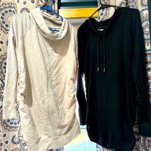 Maternity cowl neck sweaters